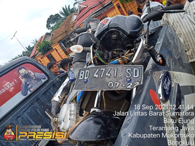 Hilang Kendali Saat di Tikungan, Pengendara Motor Tewas Ditempat