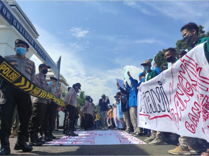 Demo Hari Tani Nasional di Bengkulu Tuntut Janji Politik Gubernur
