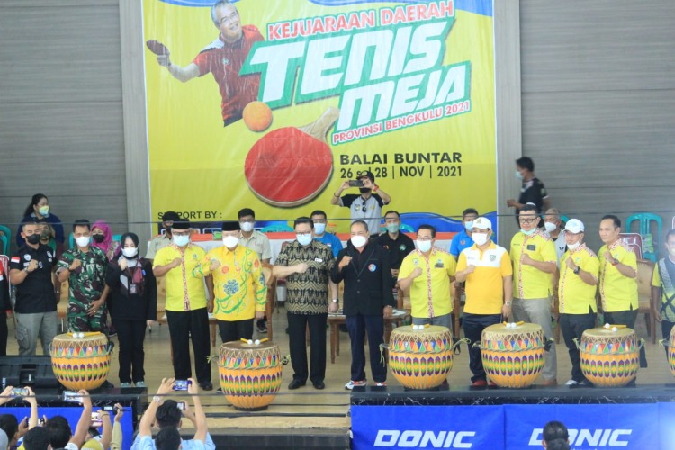Kejurda Tenis Meja Bengkulu Saring Bibit Atlit Nasional
