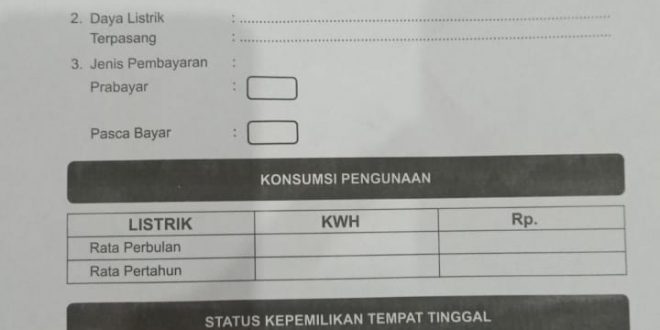 Bapenda Jelaskan Maksud Blanko Penggunaan Daya Listrik untuk Warga