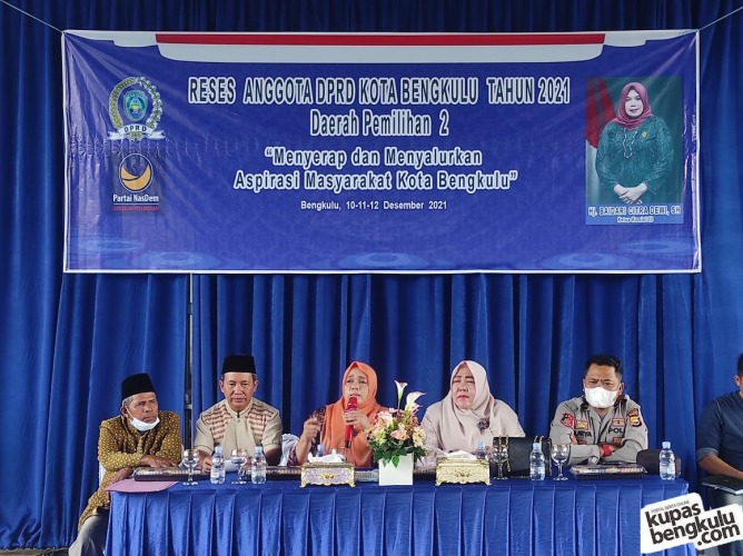 Reses Ketua Komisi III DPRD Kota Bengkulu, Baidari Citra Dewi, Sabtu, 11 Desember 2021, Foto: Dok/Irfan Arief