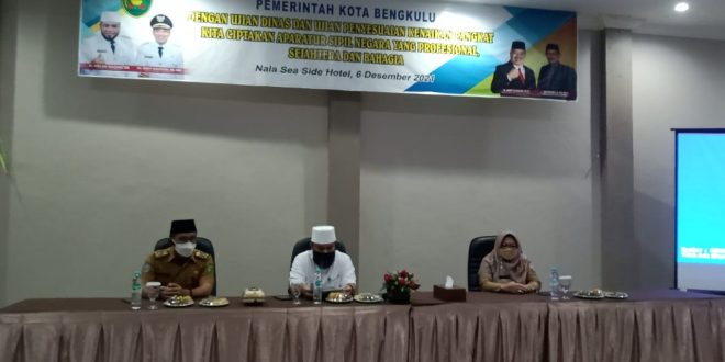 128 ASN di Bengkulu Ikuti Ujian Kenaikan Pangkat, Ini Pesan Moral Walikota