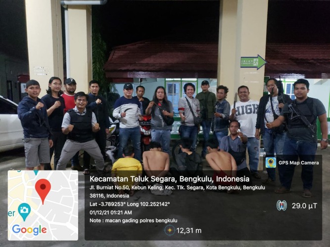 Polres Bengkulu Tangkap Pelaku Begal yang Terjadi di 3 Titik