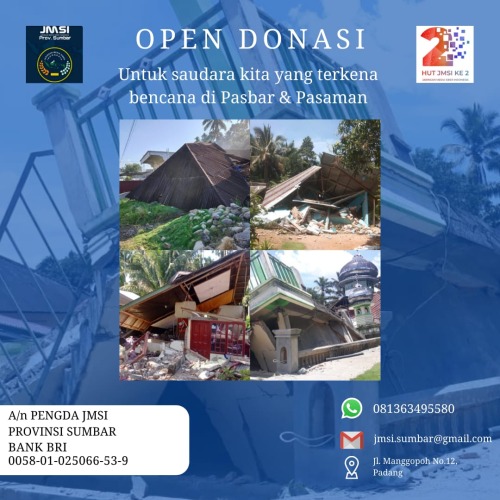 JMSI Galang Donasi untuk Korban Gempa Sumbar