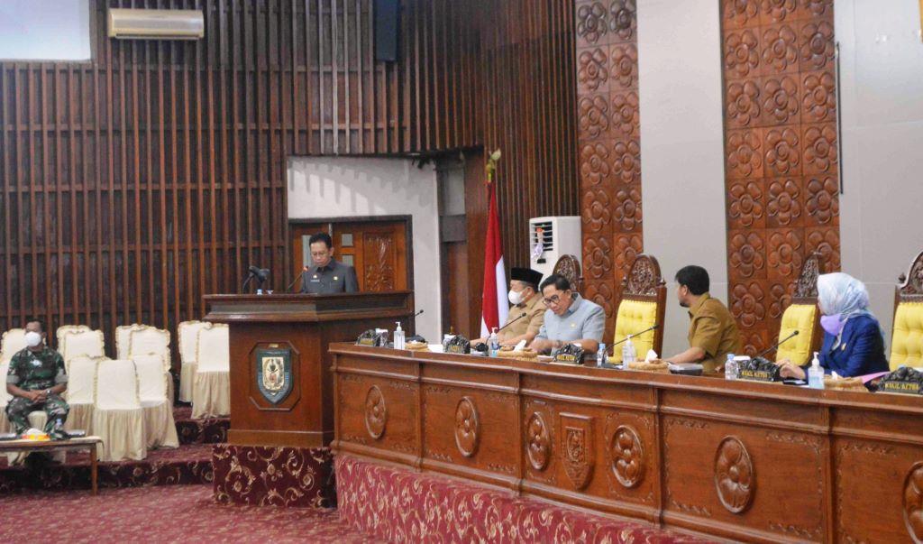 Rapat paripurna DPRD Provinsi Bengkulu masa sidang ke-1 tahun 2022, Foto: Dok