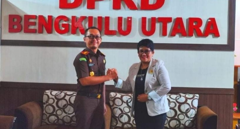 Ketua DPRD Bengkulu Utara saat menerima kunjunga Kajari Arga Makmur Bengkulu utara, Rabu, 23 Maret 2022, Foto: Dok