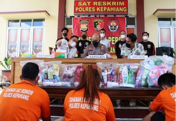 Press conference Sat Reskrim Polres Kepahiang, Selasa, 12 April 2022, Foto: Dok
