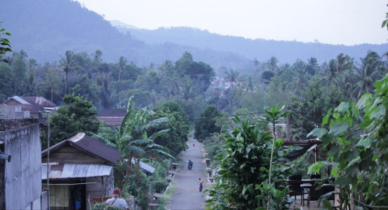 Pemandangan Desa Belitar Seberang. Foto/Dok: Paidi