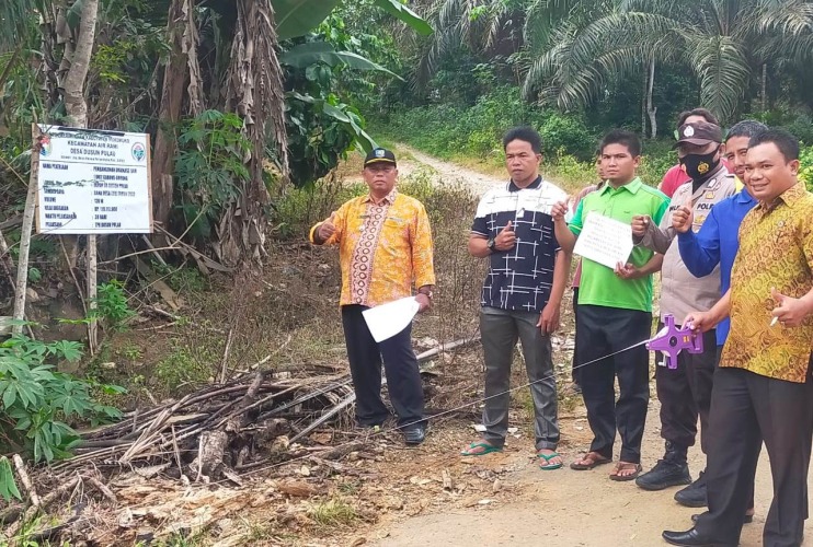 Lokasi titik nol pembangunan fisik Desa Dusun Pulau, Kecamatan Air Rami, Kabupaten Mukomuko, Foto: Dok/Ahmad Pajri