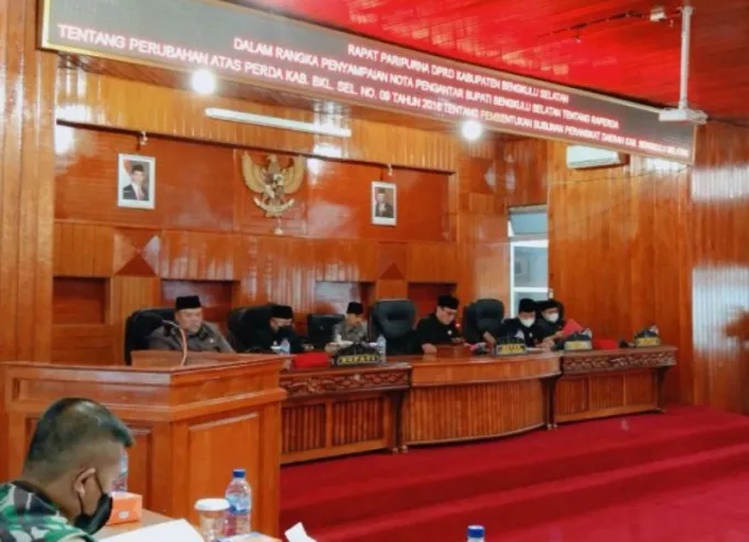 Sidang paripurna DPRD Bengkulu Selatan, Senin, 9 Mei 2022, Foto: Dok