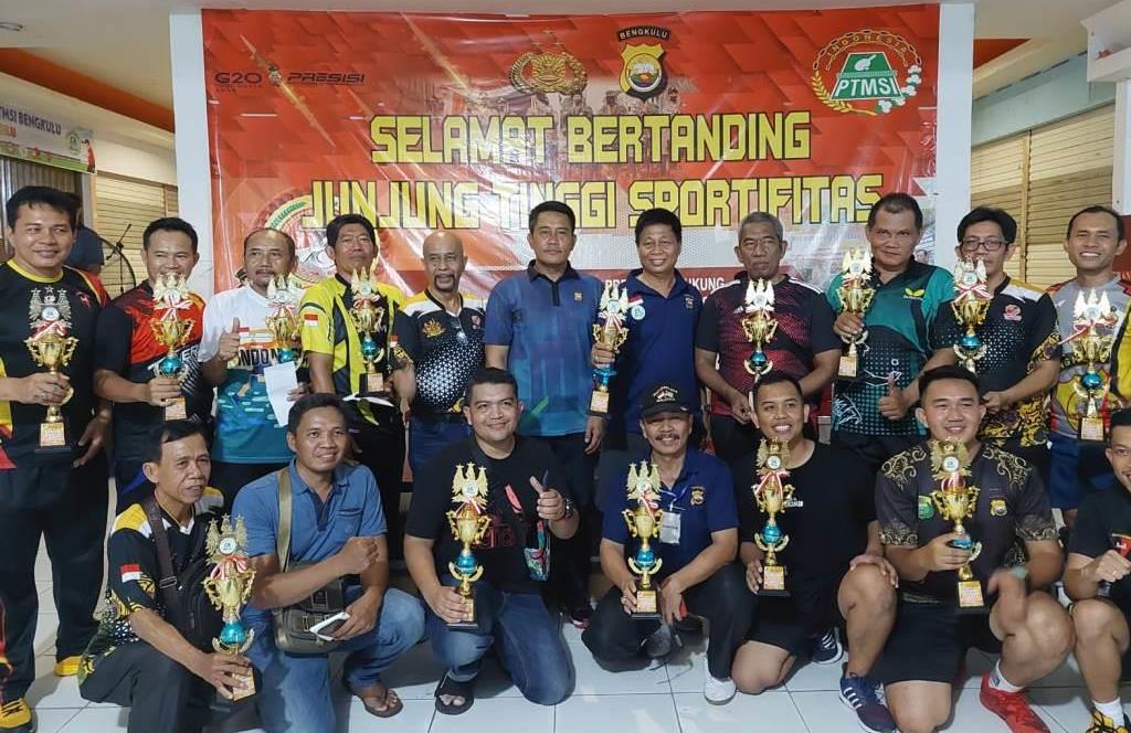 Lomba Tenis Meja Polairud Bengkulu Resmi Ditutup