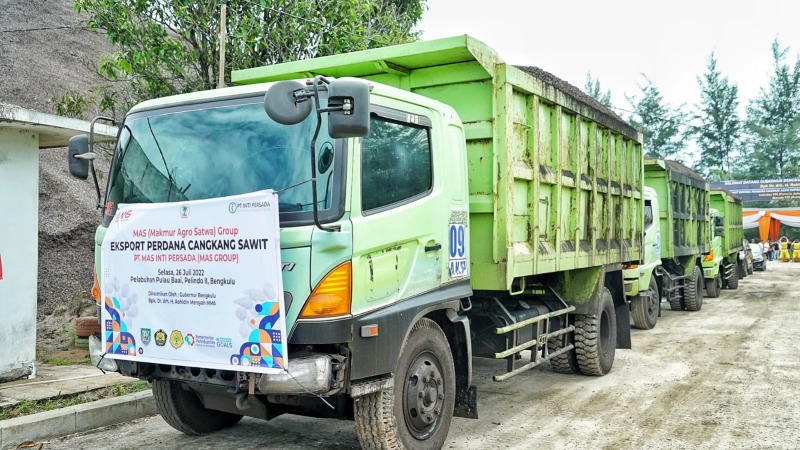 Bengkulu Ekspor 8500 Ton Cangkang Sawit ke Thailand