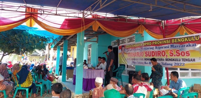 Kegiatan Reses Anggota DPRD Provinsi Bengkulu, Raharjo Sudiro S.Sos, Kamis, 21 Juli 2022, Foto: Dok