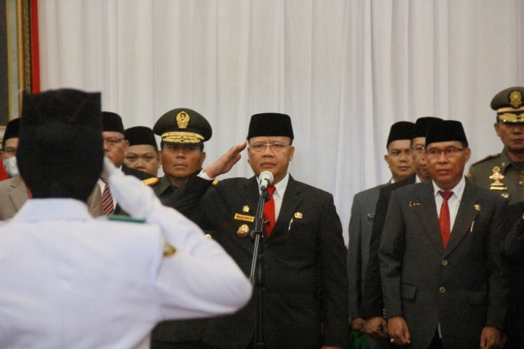 Pengukuhan Paskibraka Provinsi Bengkulu Tahun 2022, Senin, 15 Agustus 2022, Foto: Dok