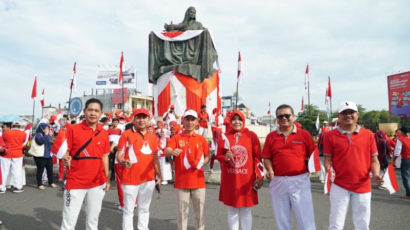 Sambut HUT RI, 5000 Bendera Merah Putih Dibagikan di Bengkulu