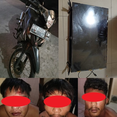 Tempo Dua Jam, Satreskrim Polres Bengkulu Ciduk 3 Tersangka Pencurian