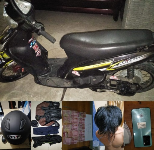 Pelaku Pencurian Sepeda Motor Berhasil Ditangkap Tanpa Perlawanan