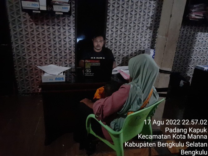 LA (43) saat dimintai keterangan di Polres Bengkulu Selatan, Foto: Dok