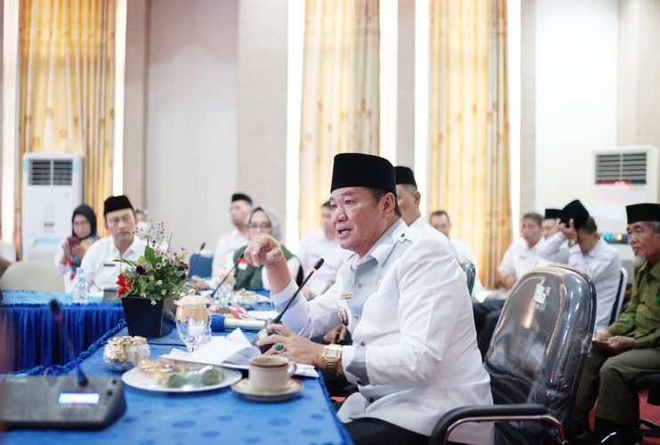 Kunker Wagub Rosjonsyah hadiri Rakor Tim Koordinasi Penanggulangan Kemiskinan (TKPK) yang digelar di ruang Rapat Kantor Bupati Bengkulu Tengah pada Rabu, 14 September 2022, Foto: Dok