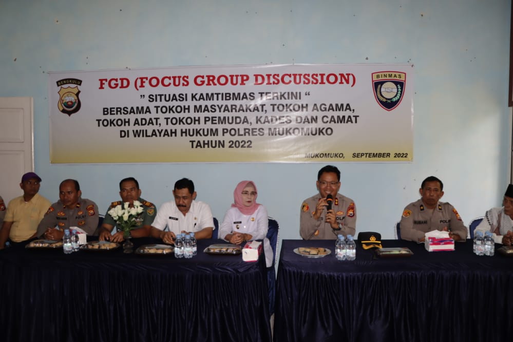 Polres Mukomuko Gelar FGD Kamtibmas di Polsek Jajaran