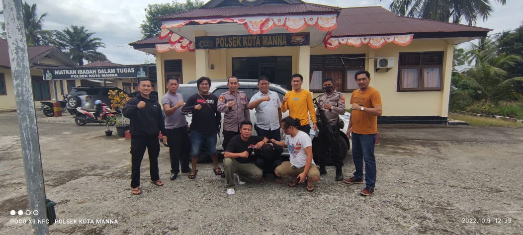Pelaku tindak pidana pencurian satu unit mobil di Polsek Kota Manna, Polres Bengkulu Selatan, Foto: Dok