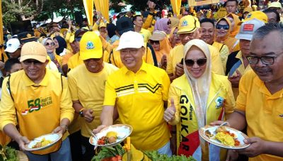 Jalan Sehat HUT Partai Golkar di Bengkulu Raih Rekor Muri