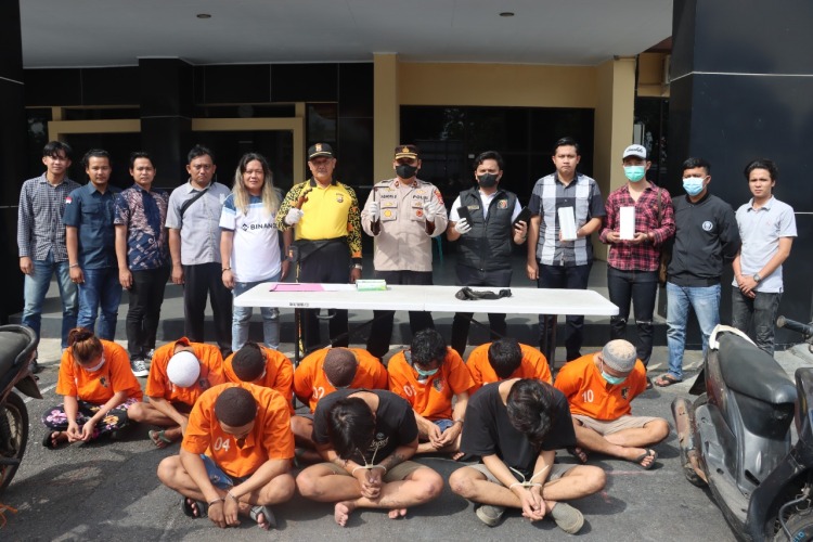 Polres Bengkulu Rilis Penangkapan 20 Orang Tersangka Selama Ops Musang Nala