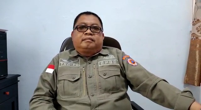 Kepala Bidang Kedaruratan dan Logistik BPBD, Maas Syabirin di kantor BPBD Kota Bengkulu, Rabu, 5 Oktober 2022, Foto: Dok