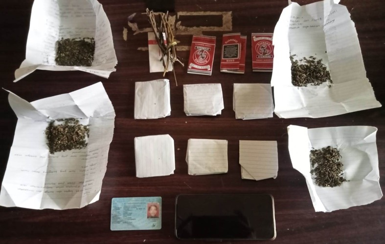 Barang bukti yang didapat dari tersangka pengedar ganja, Foto: Dok