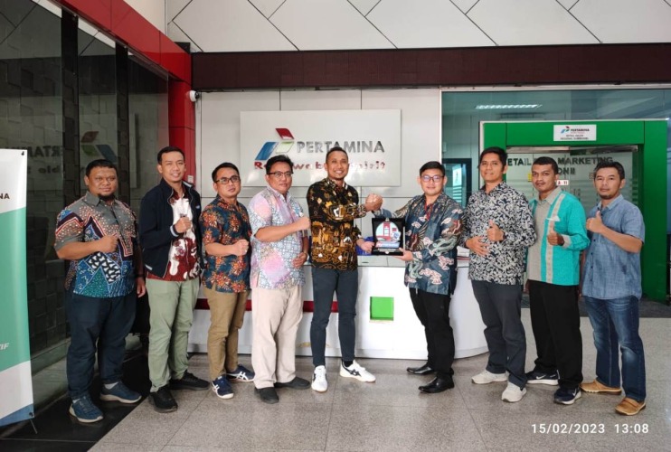 Ketua Umum Himpunan Pertashop Merah Putih Indonesia (HPMPI) Steven saat audiensi ke Kantor Pertamina di Jakarta, Foto: Dok