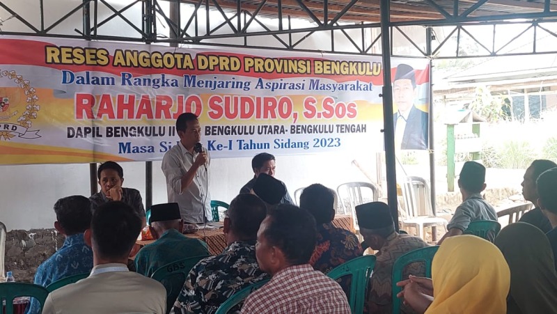 Kegiatan reses Anggota Komisi I DPRD Provinsi Bengkulu Raharjo Sudiro S.Sos , Foto: Dok