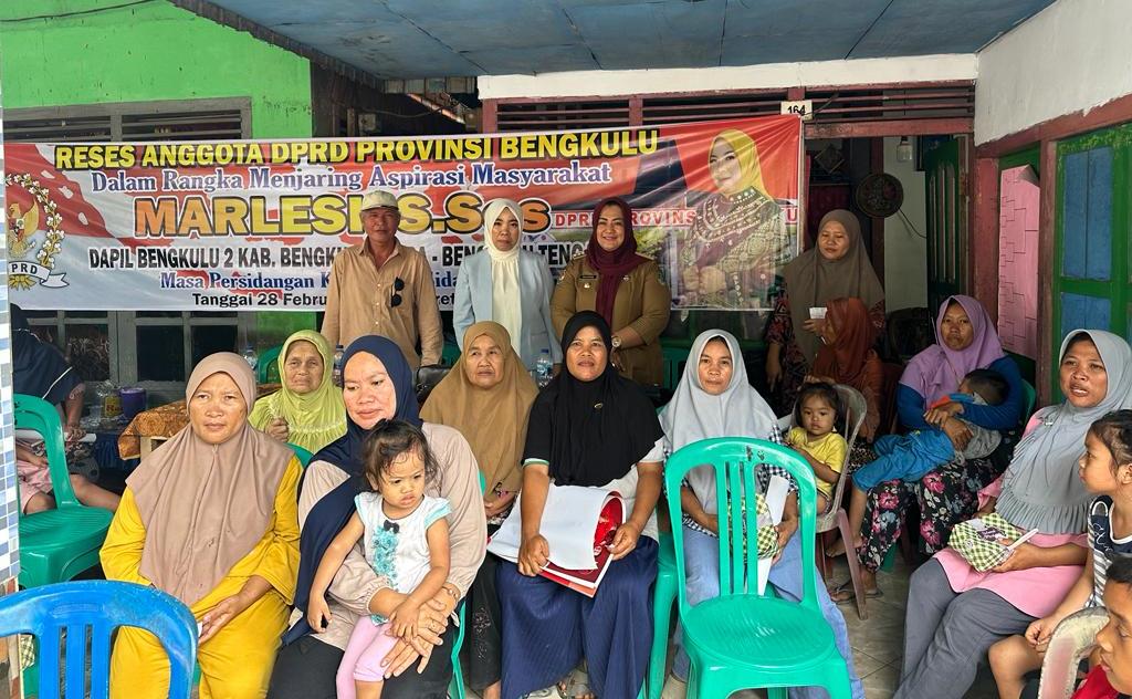 Kegiatan reses anggota DPRD Provinsi Bengkulu, Marlesi, S. Sos, Foto: Dok