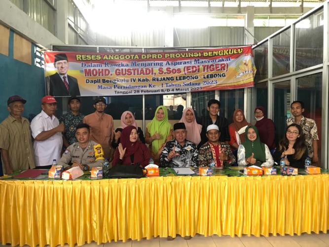 Reses Anggota Komisi lV DPRD Provinsi Bengkulu Mohd Gustiadi, Foto: Dok