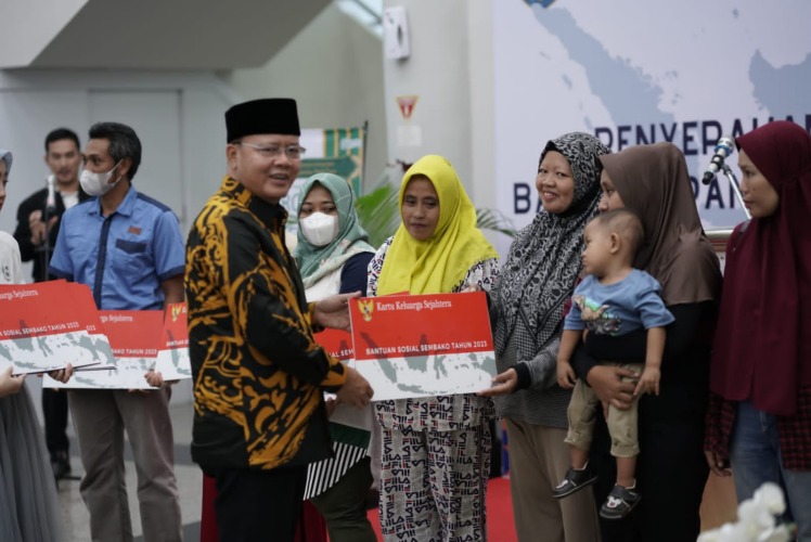 Sebanyak 94.017 Keluarga Penerima Manfaat Terima BPNT Tahun 2023