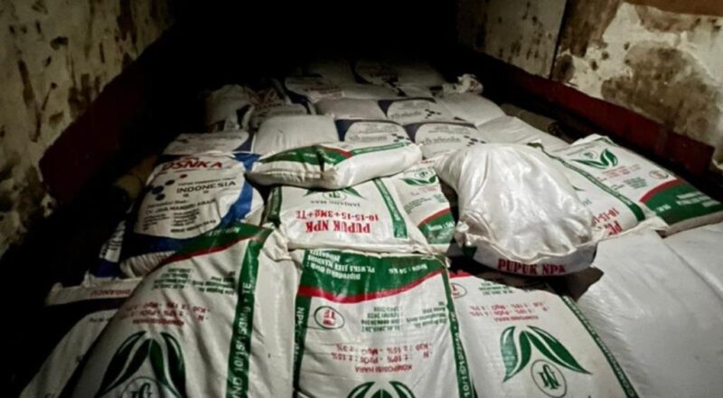 Polda Bengkulu amankan pupuk diduga palsu, Sabtu, 13 Mei 2023, Foto: Dok