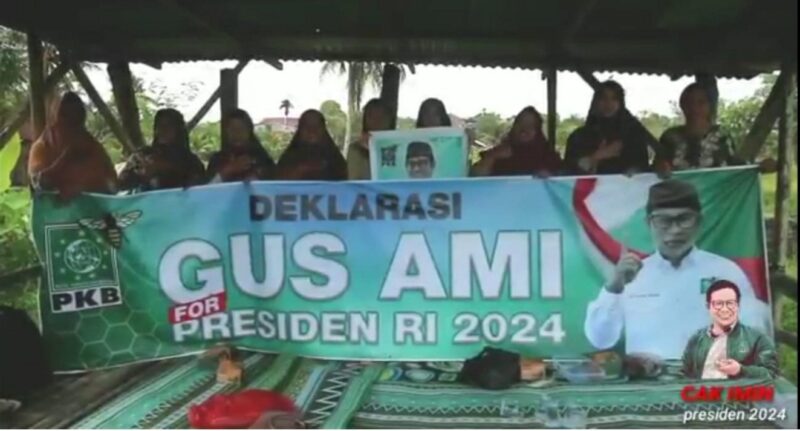Deklarasi KWT Kota Bengkulu mendukung Muhaimin Iskandar (Cak Imin) untuk maju pencalonan Presiden 2024 mendatang, Foto: Dok