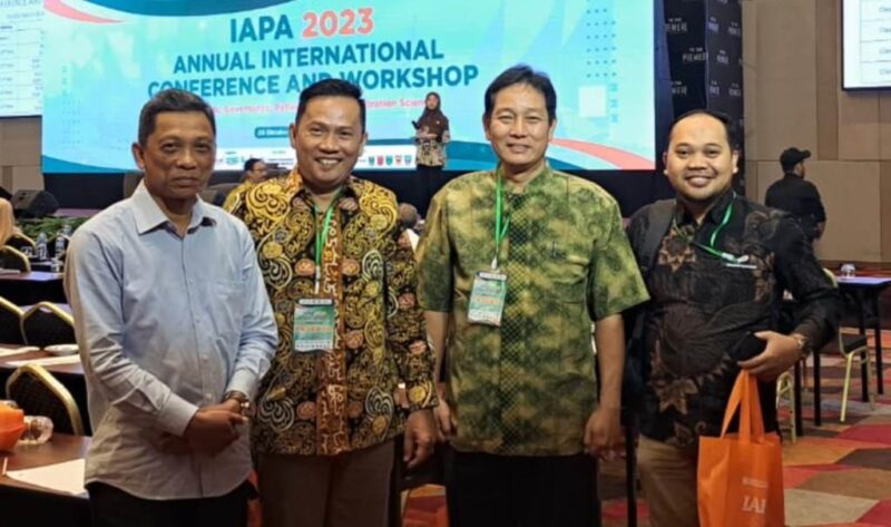 Foto Perwakilan MAP UNIHAZ usai menerima penghargaan Best Paper di Konferensi Internasional IAPA, Padang, Sumatera Barat, Foto: Dok
