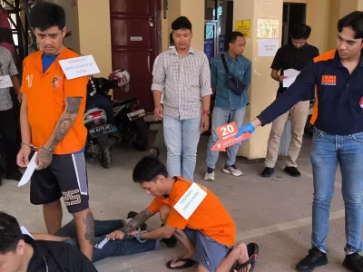 Polisi Gelar Rekonstruksi Kasus Pembunuhan Perkara Michat di Jalan Bali – kupas Bengkulu