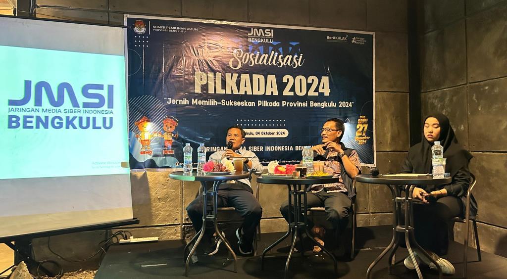 JMSI Bengkulu Bersama KPU Sosialisasikan Pilkada Serentak Tahun 2024